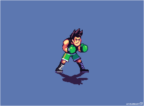 A Little Mac (Punch-Out!!) for a PixelDailies challenge. You can do it, Mac! 