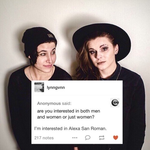 thisislynngunn:  Favourite couple ever - Lynn Gunn and Alexa San Roman 😍