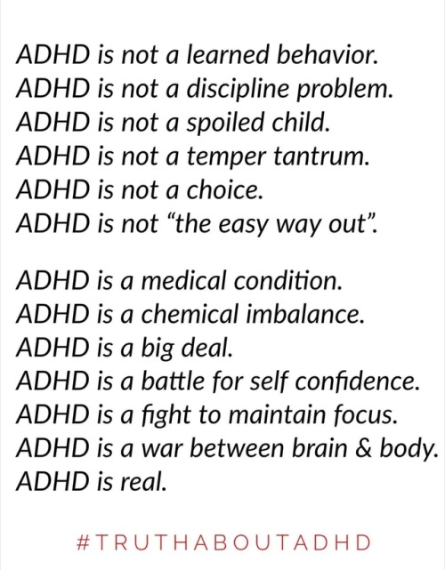 wtfadhd: From ‘Truth About ADHD’ on Facebook.