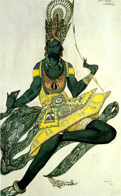 Costume designs for the ballet “The blue God” by Leon Bakst,1912