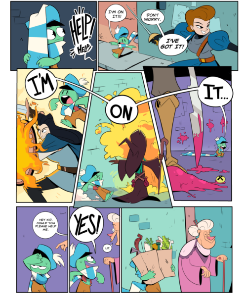 hoppinggills: First page of this comic. I plan to update every Friday.But to start things up i’ll be