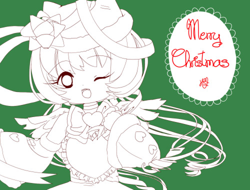 Merry Christmas (Eve) ^^ will colour tomorrow :3