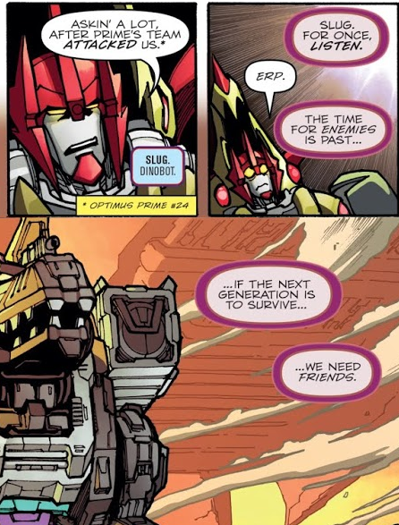 zzxid: Slug being a Dad to Trypticon’s baby army in OP #23 and OP #24. Plus 3 random