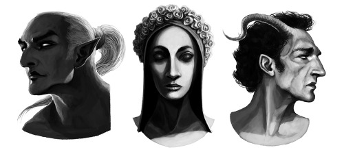 wehavekookies:Daedric Princes - warm up portraits.Click the pic for character names.Cheers <3