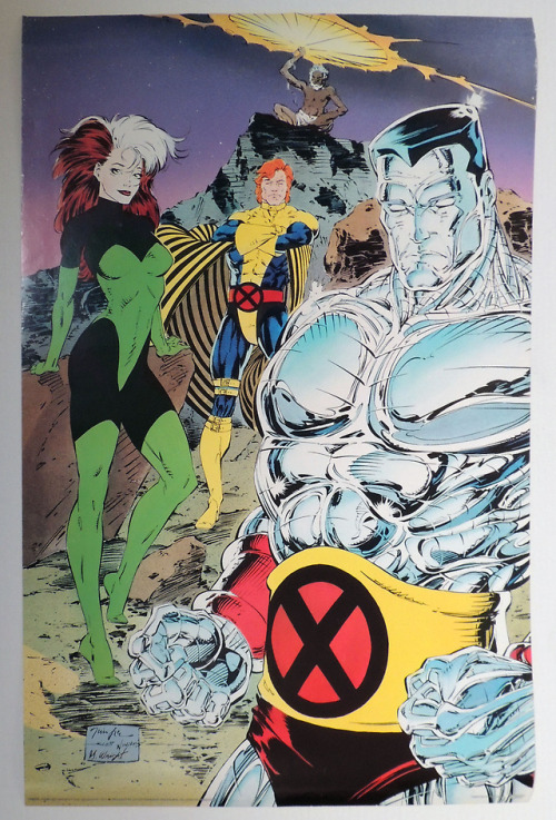 Late 1980′s X-MEN posters with some badass art from Jim Lee.