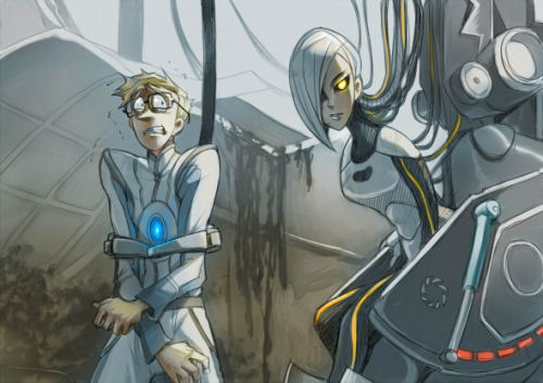 Portal glados human anime