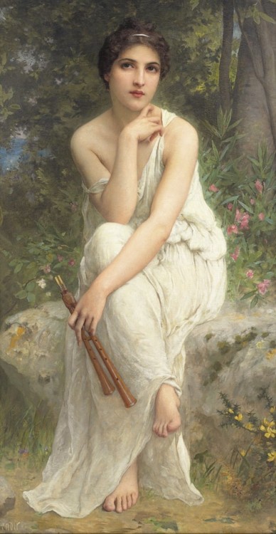 die-rosastrasse: Charles Amable Lenoir French, 1860-1926 ‘The Flute Player’  | 