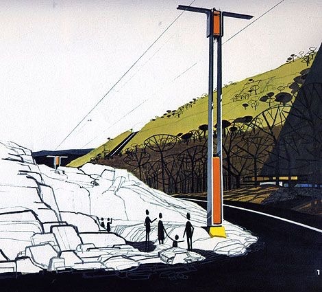 Alternative power station designs by Henry Dreyfuss and Associates, for US Steel. 1960s.