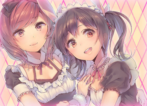 wholesomeyuri:✧･ﾟ: *✧ A Couple Of Maids ✧ *:･ﾟ✧♡ Characters ♡ : Maki Nishikino ♥ Nico Yazawa♢ Anime 