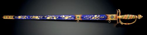 art-of-swords:Chinese ‘Imperial Tribute’ Dress Sword of European DesignDated: circa 1795