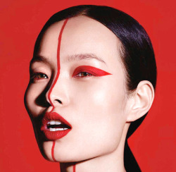 driflloon:red lust: ling liu for vogue china sept. 2017