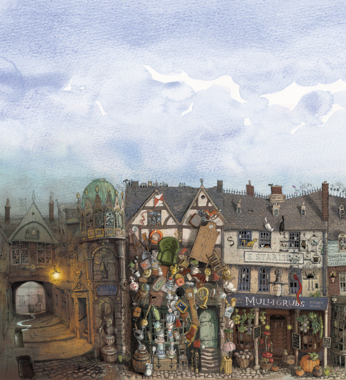 magicscrapbook: Diagon Alley Maps by Miraphora Mina and Eduardo Lima for the film Harry Potter and t