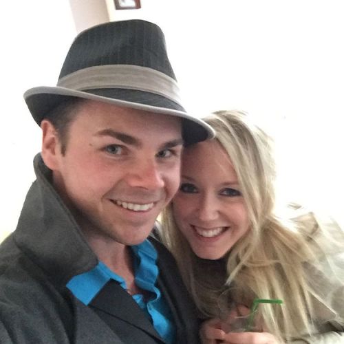 @kymberleymunro And I Before We Headed Out To @laurameldrum And MArtins Party #selfie #engagement #party