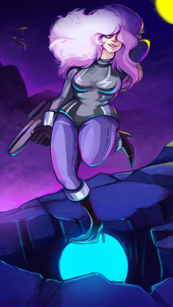 thethreehares:  Been a long and busy week, needed to paint some space nipples.