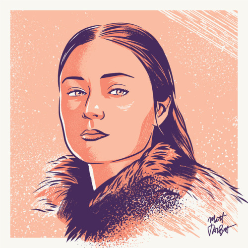 Game of Thrones portraits by Matt TalbotI drew these portraits over the last week to celebrate Game 