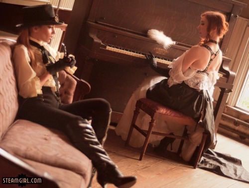 amywilderness:  “The Pianist” Full 48 images uncensored on Steamgirl.com.  Photographer - Scott Church Models - @steampunkodette & @amywilderness MUAH & Styling - Amy Wilder