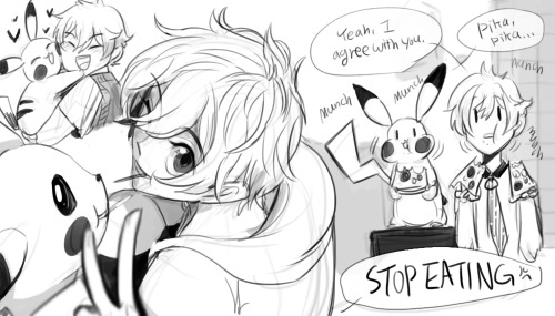 diaemyung:Free! x Pokemon (Click the images for larger size).Story of Nagisa and PikachuThis is the 