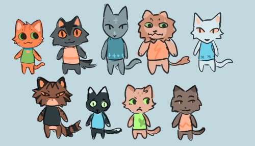 For your troubles, some canon warrior cats art