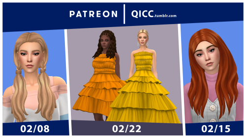 February’s ContentThis month’s releases are now available on my Patreon!Cynthia Hair available to ev