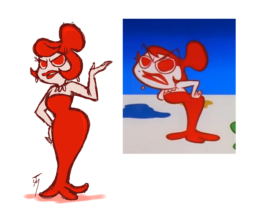 deep sigh) — dot, a character from the oh yeah! cartoons short...