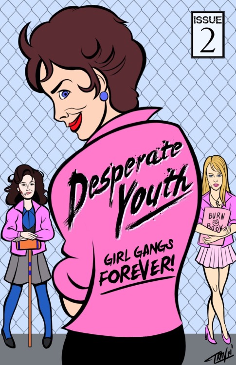 The cover art to our upcoming issue Girl Gangs Forever, by Travis Fallingant (IBTrav Illustrations)!