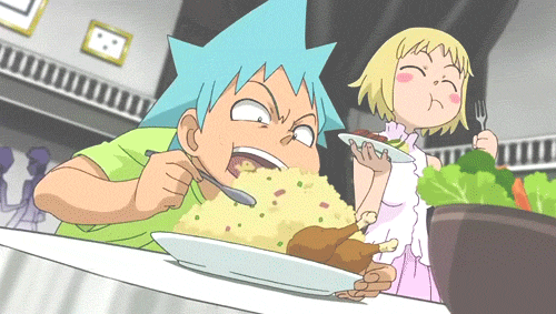 jaxblade:  For all my Anime Lifters, Training your ass off, then Feasting to build