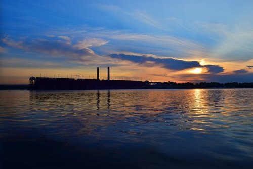 Sunset at lower harbor Marquette Mi June 27th 