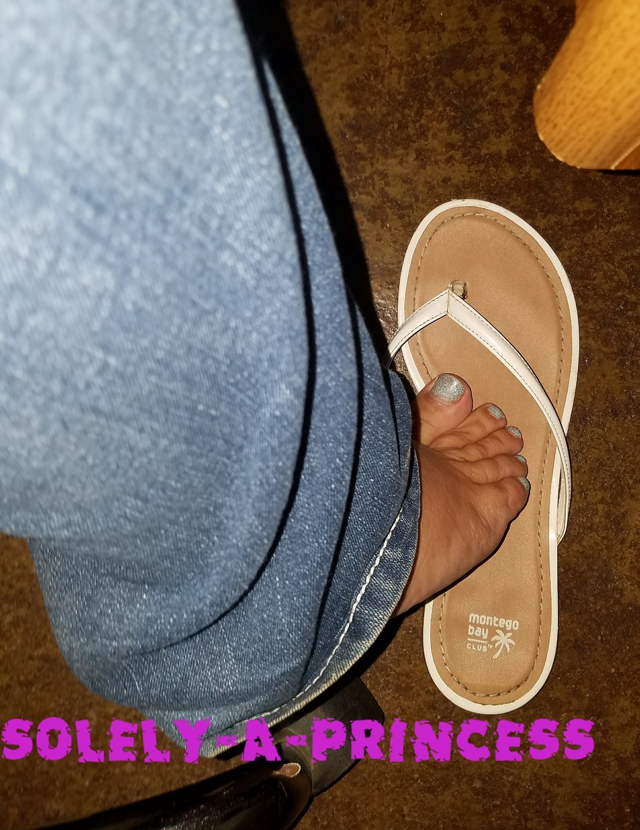 solely-a-princess:  Sitting at my desk today!   #Solely-a-Princess #footfetish #footgoddess