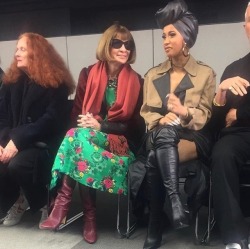 seawitchedd:  Anna Wintour & Cardi B