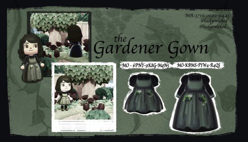 crossingdesigns: the gardener gown by @hedgewicked on twitter