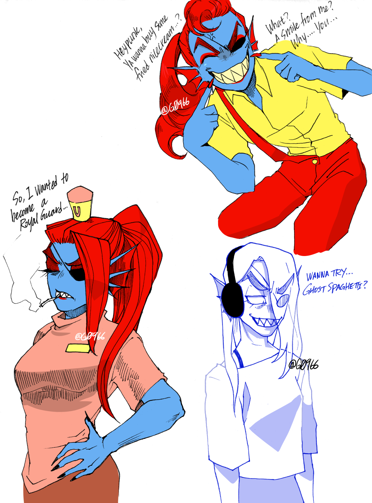 g0966:  More Undynetale. As for who the Original Undyne would be…I would like it