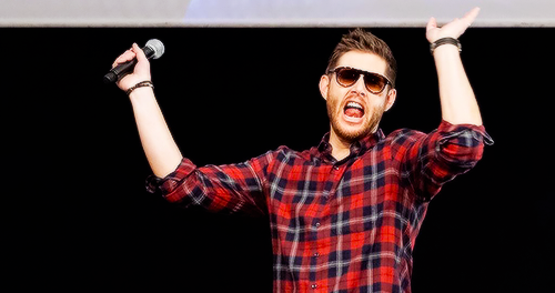 justjensenanddean:   Jensen Ackles aka Captain!Ackles at JIBCon 2015 [x]   [x]   