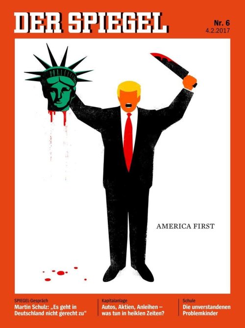 infernalseason: Trump cover art for the German ‘Der Spiegel’ magazine by Edel 