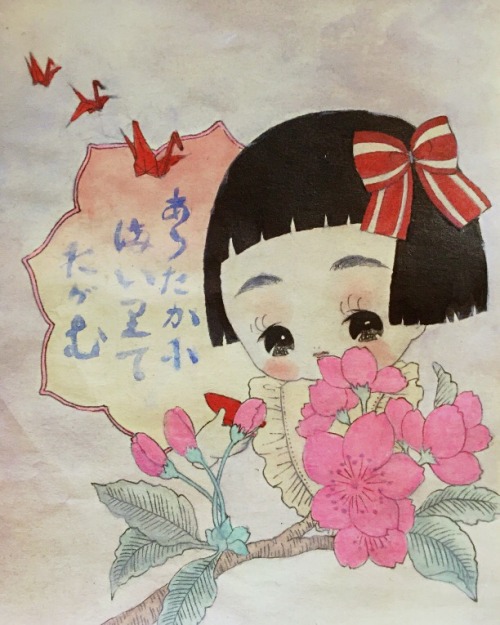 supico55:  桜と盃
