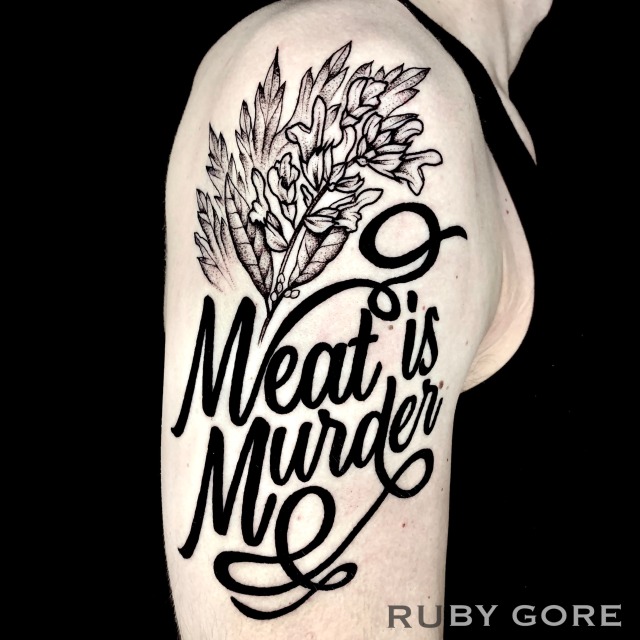 Tattoo by Ruby Gorehttps://www.instagram.com/therubygore/ http://www.therubygore.com#vegantattoo... 