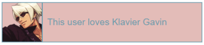 @aspen-ethereal: could i use one token for a userbox that says this user loves klavier gavin? (preferably with the colour as #e3bcb8/#6a9bac) #ace attorney#klavier gavin#userbox#userboxes#aa#aa edits #ace attorney edits  #klavier gavin edits #aesthetic#request#aspen-ethereal
