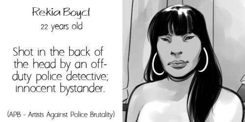 csrcalloway:Victims of police brutality… Art by Ashley A. Woods.This is my submission for the APB - 