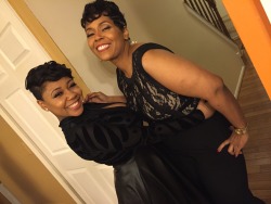 bringoutthebling:  lilac-orchid:  Happy 40th Birthday to my Queen. I love you mommy 😘👑   you guys are twins; so cute omg