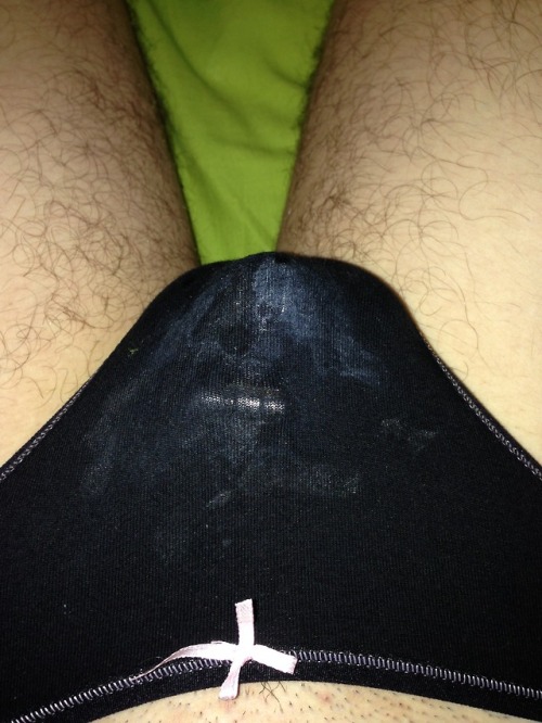 sissy-anny-chastity-gurl:  Here is picture of my  panties in the morning. I had a dream and my 