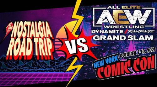 New video featuring the Nostalgia Road Trip invading AEW dynamite/rampage Grandslam **AND** New York