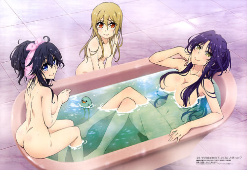 otaconsensei88: Official art compilation of “Netoge no Yome” Characters: Ako, Akane