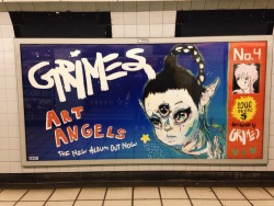 Ggr00Ves:  Grimes- Art Angels Photo From The London Underground. Art Angels Awarded