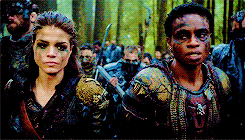 lincolnoctavia:Female Awesome Meme - [8/20] female relationships: Octavia Blake and Indra.   “Octavi