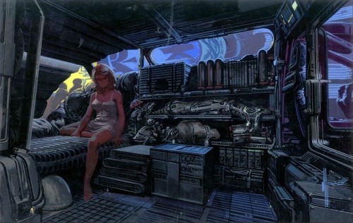 BLADE RUNNER (1982) Concept Art By Syd Mead.