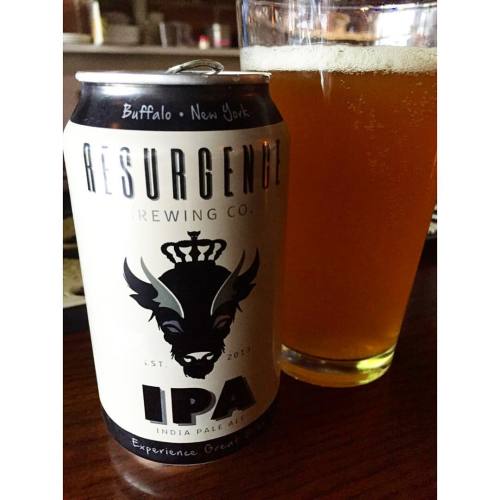 Hanging in Buffalo tonight trying the local brews!  #buffalony #resurgencebrewery #ipa #craftbeer #l