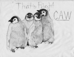 I did a request finally, freaking penguins.