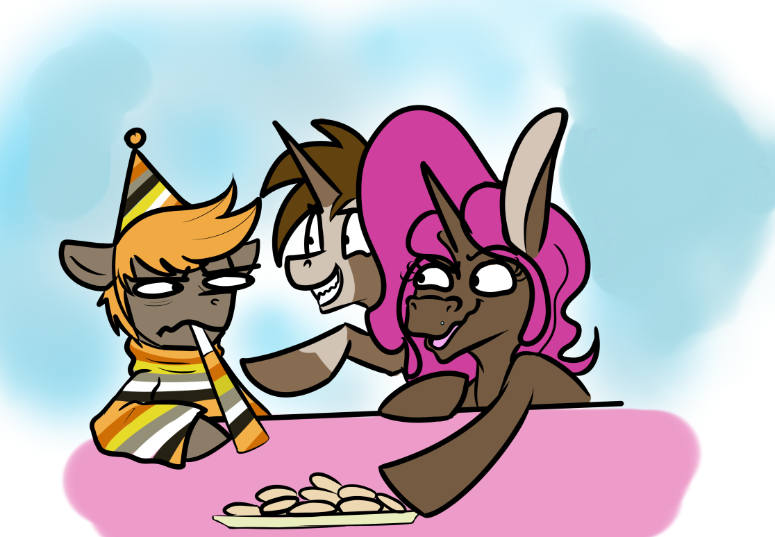 All the clean art i got of umber for my birthday yesterday is silly, self-aware or