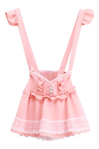 naemeii:    pastel suspender skirt  