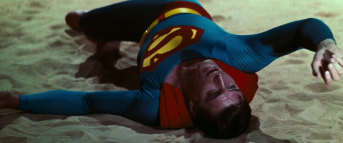 Superman after kryptonite radiation torture.Superman: Christopher Reeve