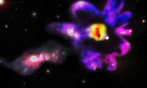 just–space:  Flower Nebula  
